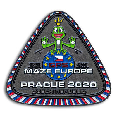 GPS MAZE Europe 2020 geocoin - Donátorská Special Edition - 1