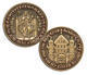 Karel IV – King of Bohemia Geocoin - Antique Gold - 1/2