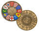Knights of the Round Table Geocoin - Antique Gold - 1/2