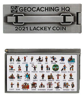 2021 Lackey Geocoin / Tag Set - 1