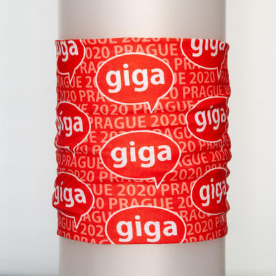Funční šátek GIGA Prague 2020 - červený - 1