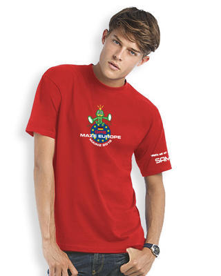 GPS MAZE Europe 2015 - trackovatelné tričko - pánské červené
