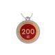 200 Finds Milestone Geocoin + travel tag - 2/2