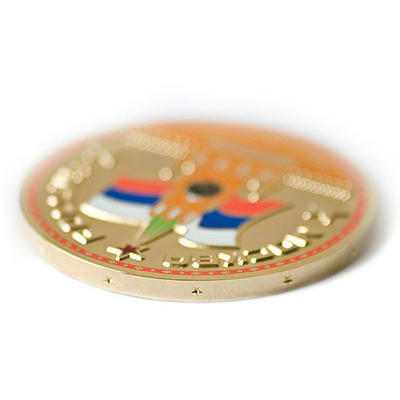 Red Square Moscow Russia Geocoin - gold - 3