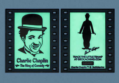 Charlie Chaplin - The King of Comedy Geocoin - 4